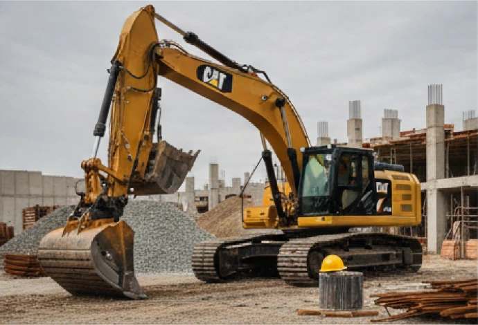 BTP Travaux publics, nettoyage d'engins de chantiers